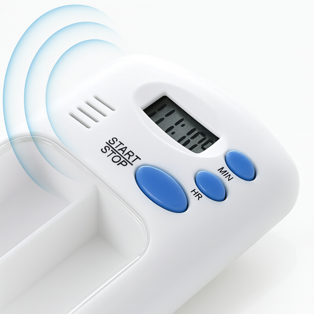 Medikamentenerinnerung mit Timer – Tragbar & Einfach zu bedienen – Tägliche Gesundheitsunterstützung Brehn