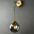 Globe Glas Wandmontage Lichtarmatur Zeitgenössisch 1 Kopf Gold Wandbeleuchtung für Schlafzimmer | Brehn