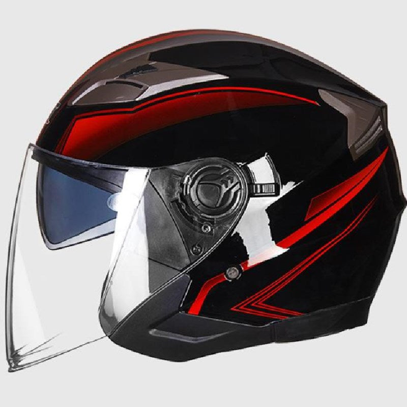 Vollschalen-Motorradhelm mit integriertem Visier Brehn