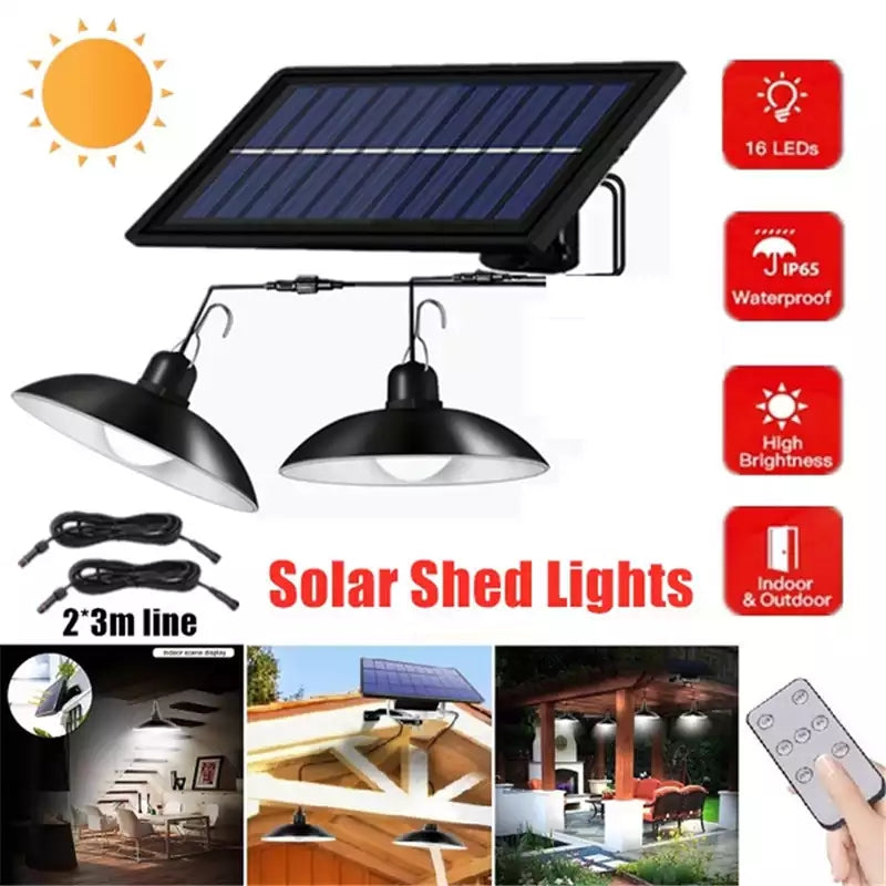 SolarDuo LED Lamp Set auf Solarenergie mit Fernbedienung | Brehn