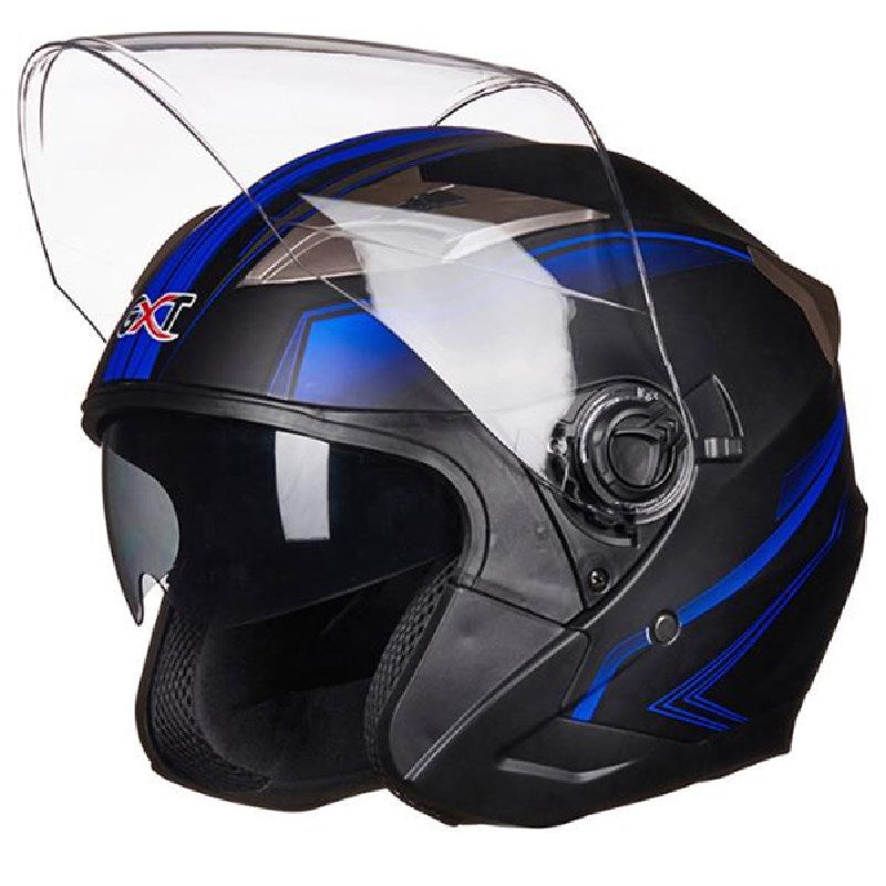 Vollschalen-Motorradhelm mit integriertem Visier Brehn