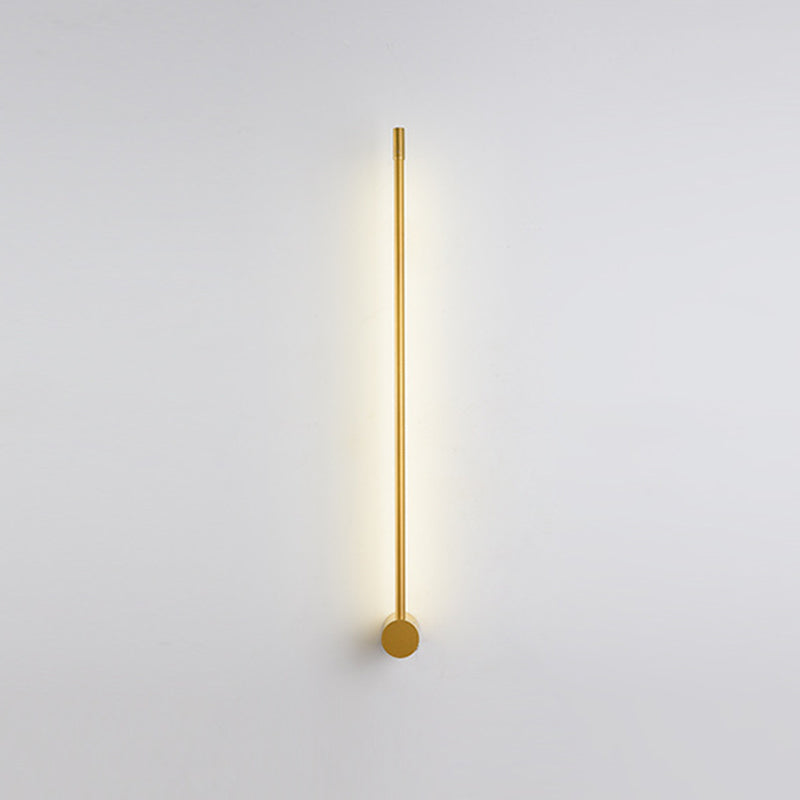 Schlanke Röhrenförmige Wandlampe Moderne Metall Wohnzimmer LED Wandleuchte | Brehn