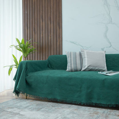 Stylische strukturierte Sofa-Decke