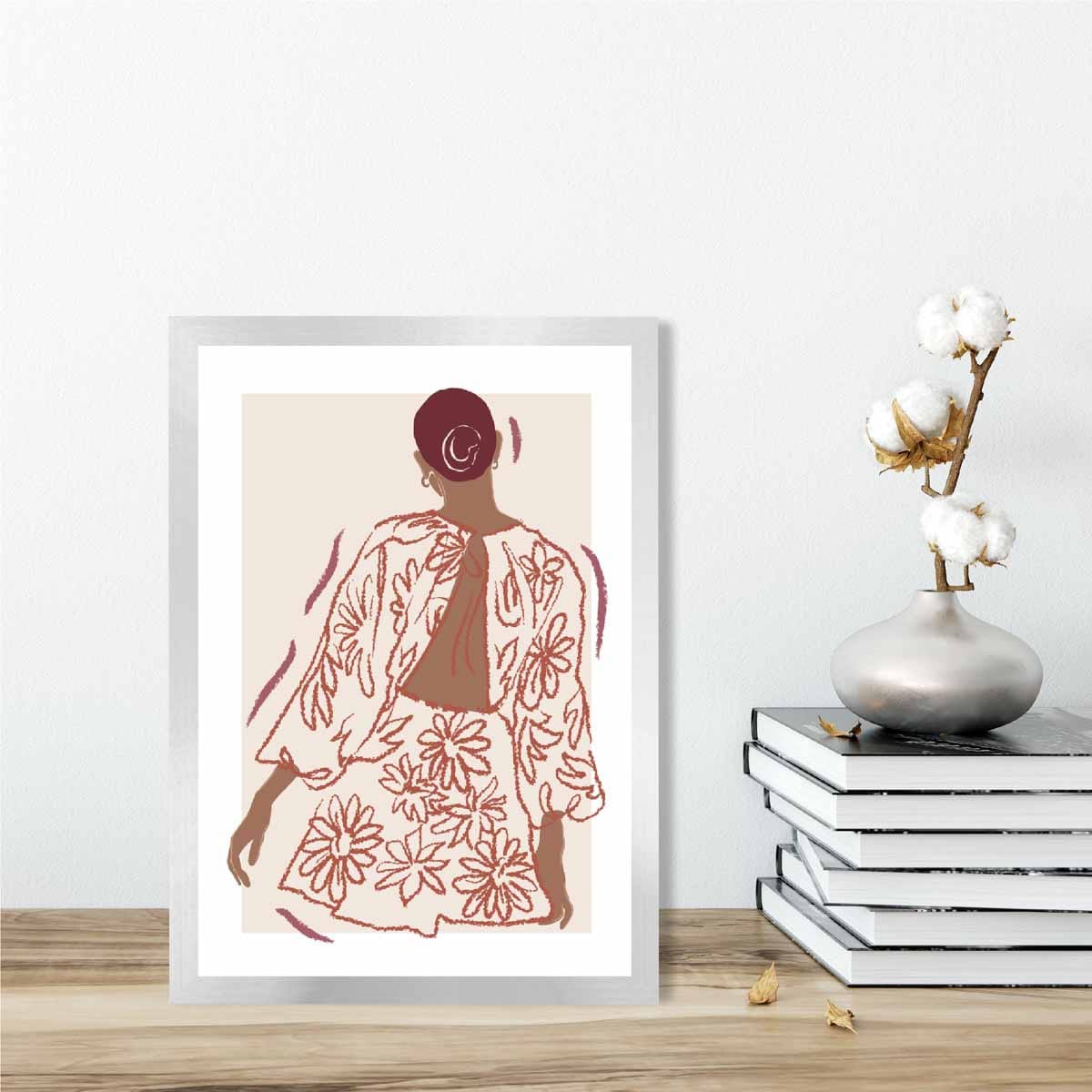 Zeitgenössisches Mode-Skizzenposter für Frauen Nr. 5