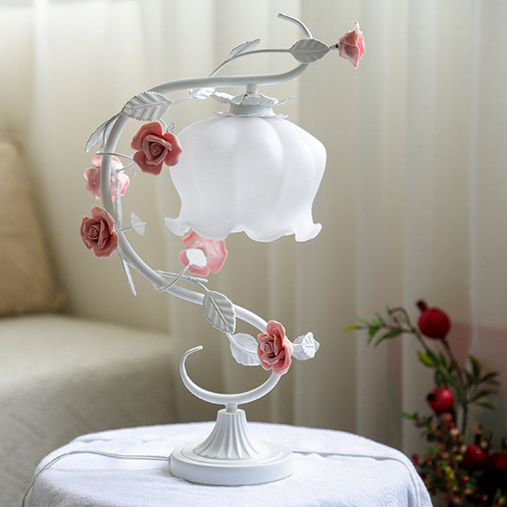 Rose Tischlampe Glas Brehnumen Design Nachtlicht | Brehn