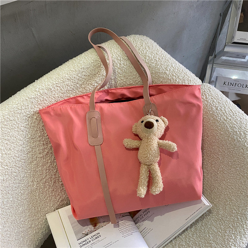 Charmantes Plüschbär Schlüsselanhänger Tote Bag