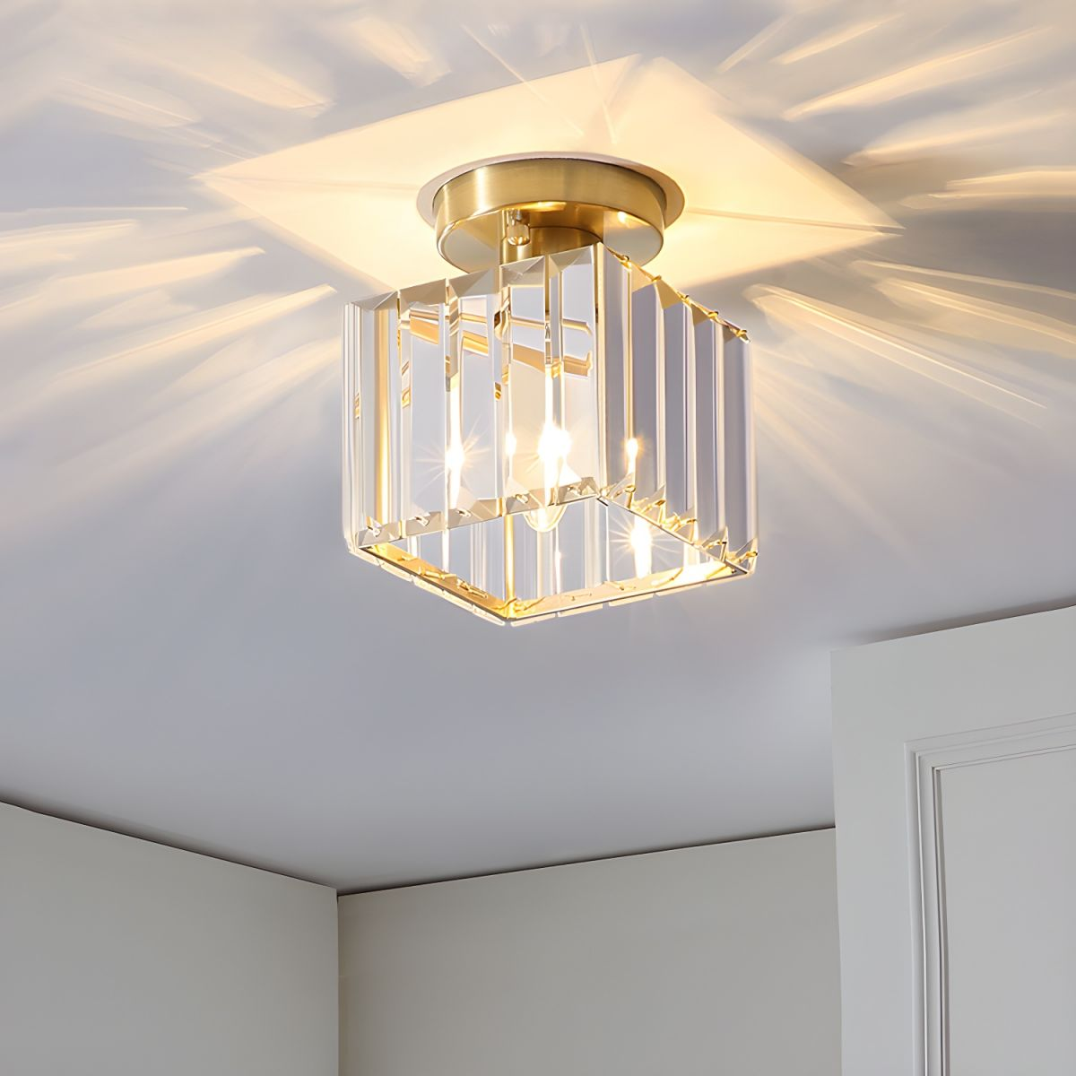 Moderne Kristall Deckenlampe - CrystalGlow | Brehn