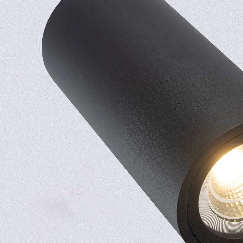 Moderne einfache Außen wasserdichte Aluminium-Glas-Zylinder 2-Lampen-Wandleuchte | Brehn