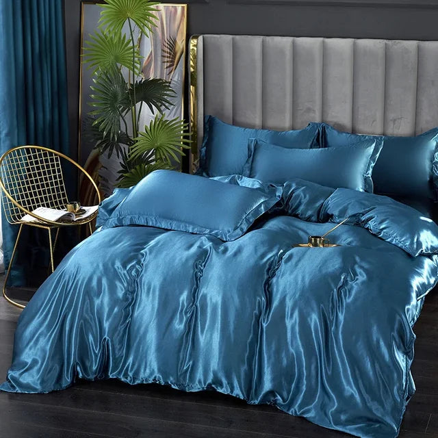 Brehn | Luxuriöses Seiden-Satin-Bettwäsche-Set - SilkElegance