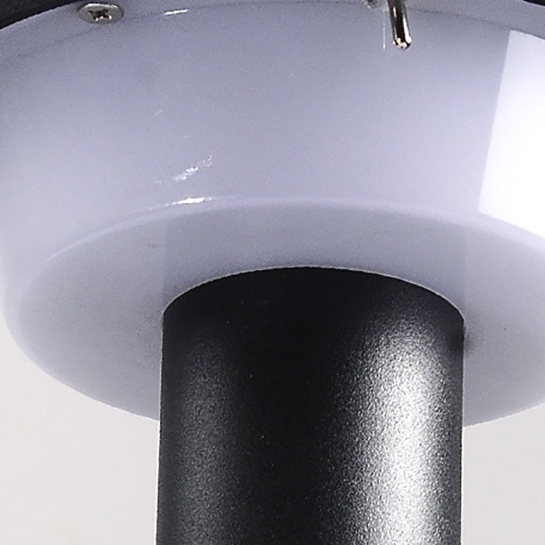 Moderne Einfachheit Wasserdichte Solar Ronde Aluminium Acryl Außenlichter Für Garten | Brehn