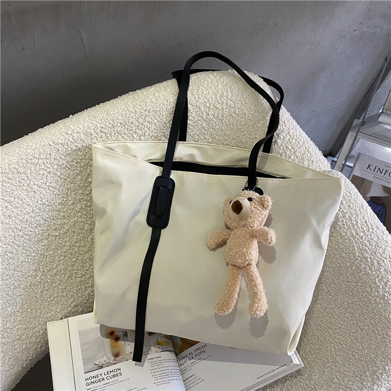 Charmantes Plüschbär Schlüsselanhänger Tote Bag