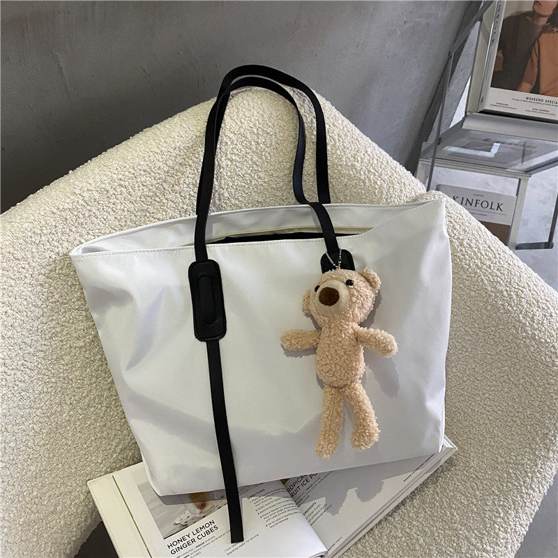Charmantes Plüschbär Schlüsselanhänger Tote Bag