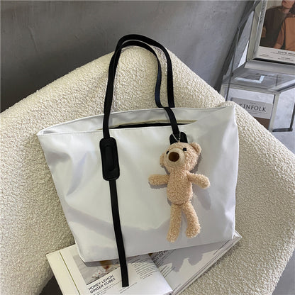Charmantes Plüschbär Schlüsselanhänger Tote Bag