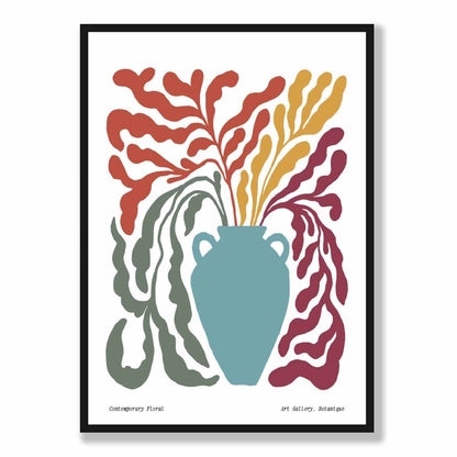 Zeitgenössisches Boho-Blumenposter Nr. 5 Botanik