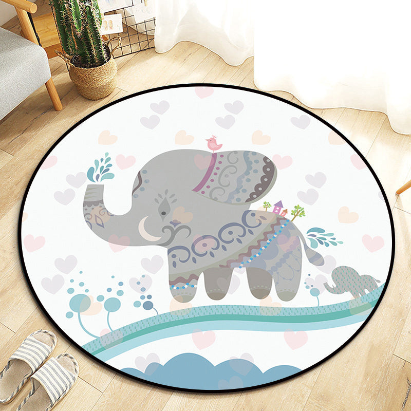 Brehn | Kawaii Princess Teppich Mehrfarbig Märchen Teppich Haustierfreundlich Fleckenresistent Rutschfester Rücken Teppich für Kinderzimmer