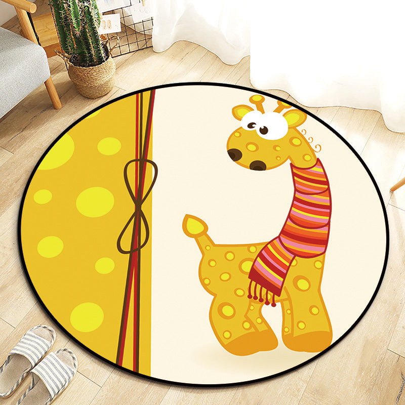Brehn | Kawaii Princess Teppich Mehrfarbig Märchen Teppich Haustierfreundlich Fleckenresistent Rutschfester Rücken Teppich für Kinderzimmer