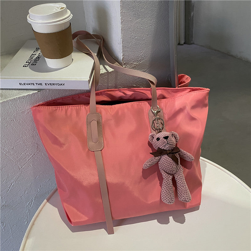 Charmantes Plüschbär Schlüsselanhänger Tote Bag