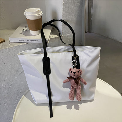 Charmantes Plüschbär Schlüsselanhänger Tote Bag