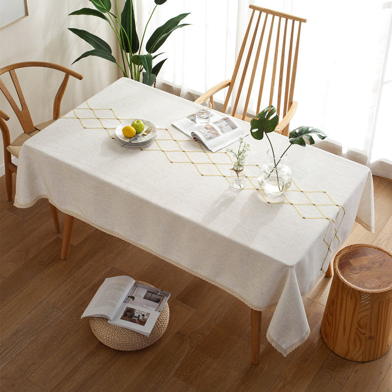 Elegante geometrische Tischdecke