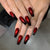 Künstliche Nagelkunst im eleganten Stiletto-Design mit glänzenden Farbverlauf Brehn