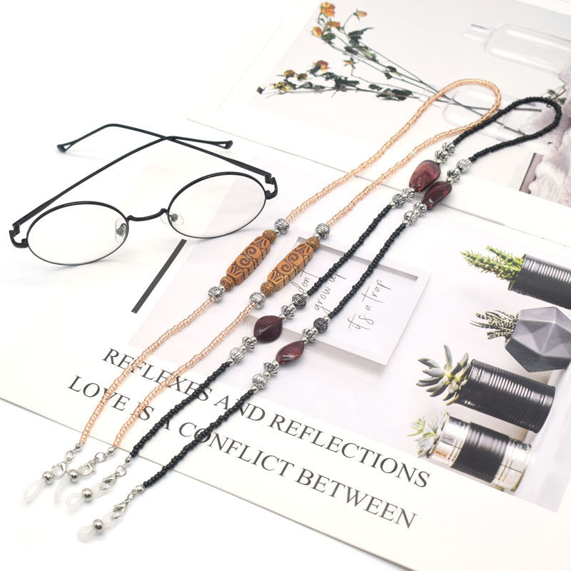 Elegante Perlen Brillenhalter Kette Brehn