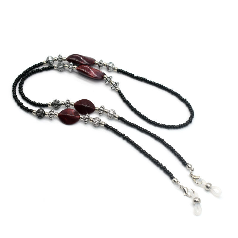 Elegante Perlen Brillenhalter Kette Brehn
