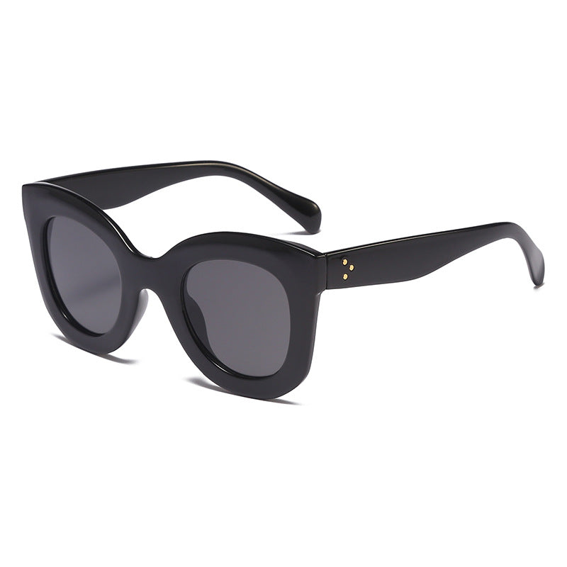 Damen Elegante oversized Sonnenbrille mit ausgefallenem Rahmen Brehn