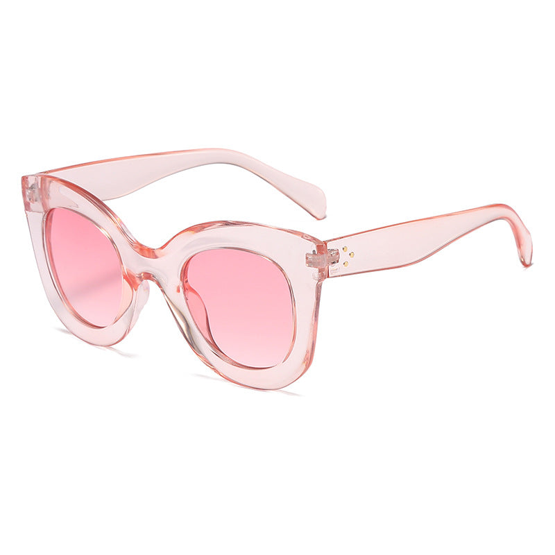 Damen Elegante oversized Sonnenbrille mit ausgefallenem Rahmen Brehn