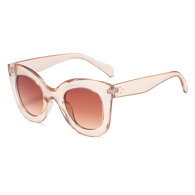 Damen Elegante oversized Sonnenbrille mit ausgefallenem Rahmen Brehn