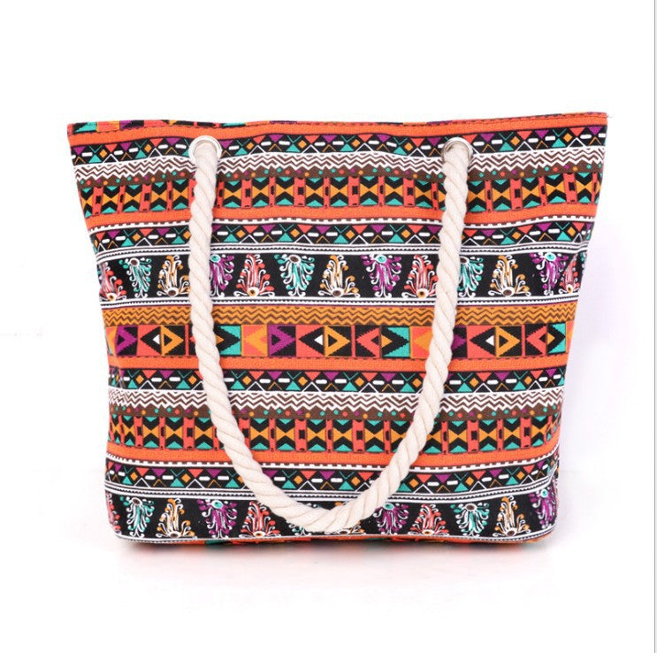Große Strandtasche mit Ethno-Muster Brehn