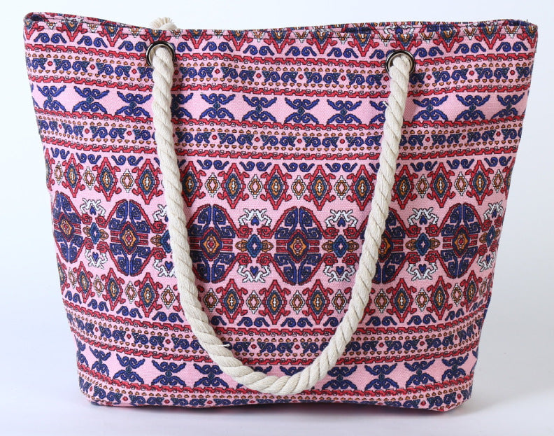 Große Strandtasche mit Ethno-Muster Brehn