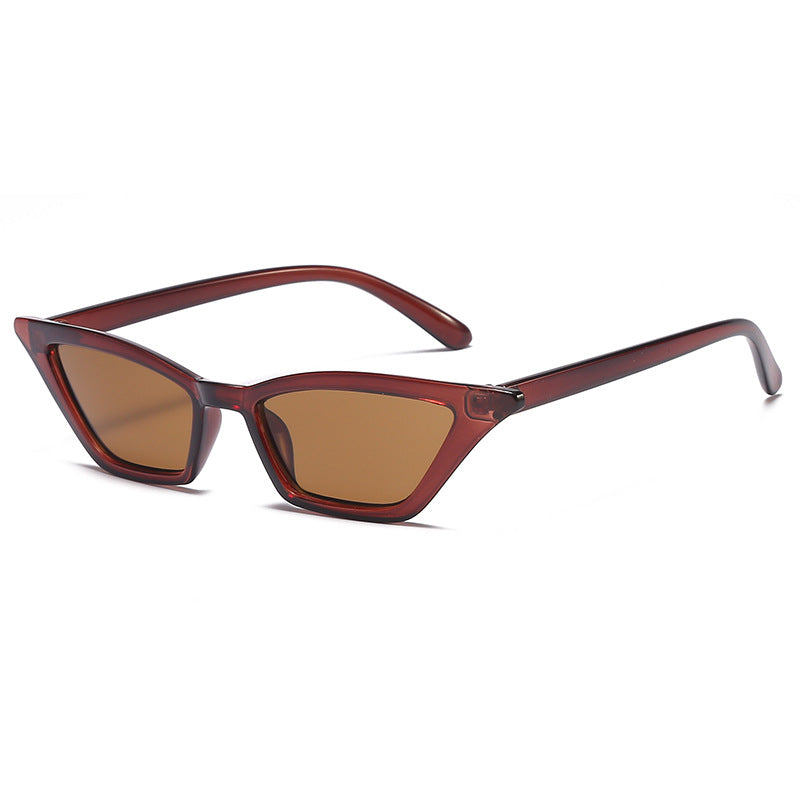 Damen geometrische Sonnenbrille im trendigen Schilddesign Brehn