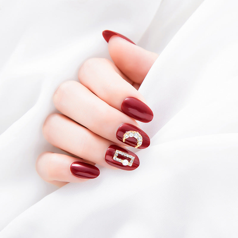 Elegante Dekorative Press-On Nagelspitzen Brehn