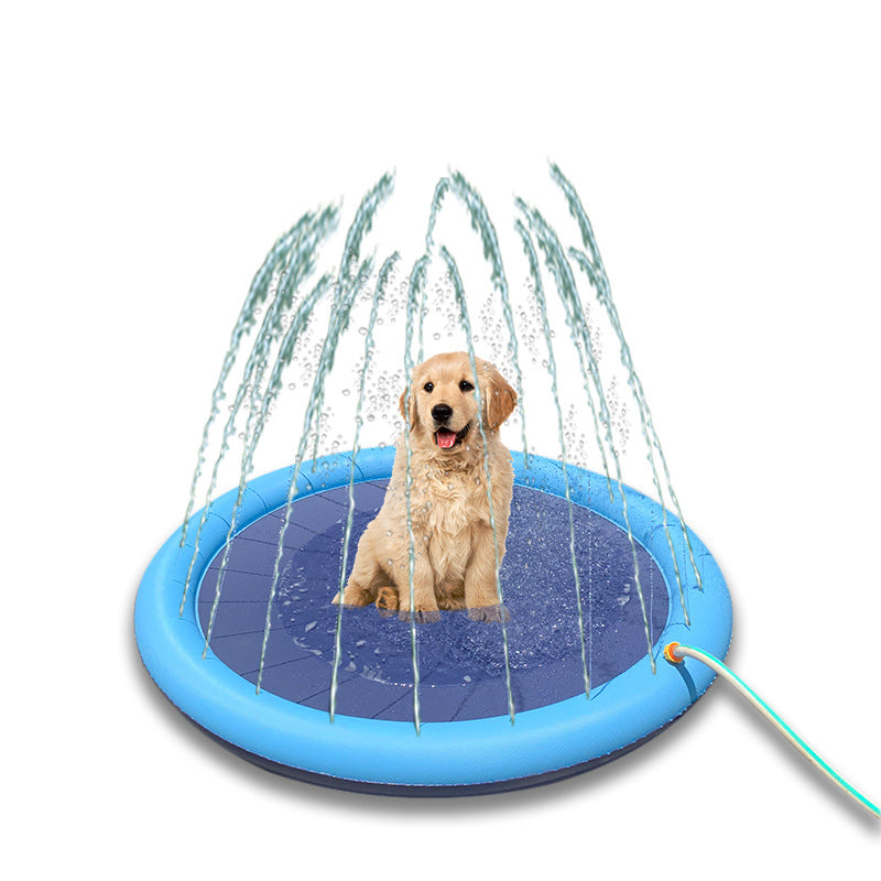 Hunde Schwimmbecken mit Sprinkleranlage Brehn