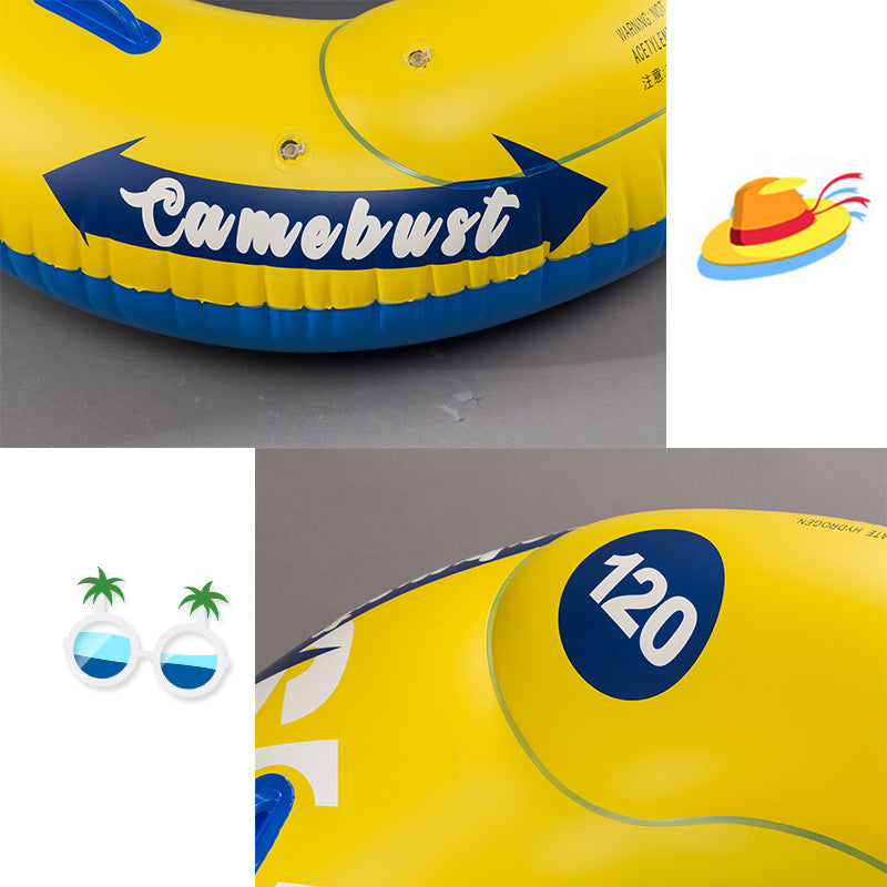 Unisex Aufblasbarer Schwimmreifen mit praktischen Handgriffen Brehn