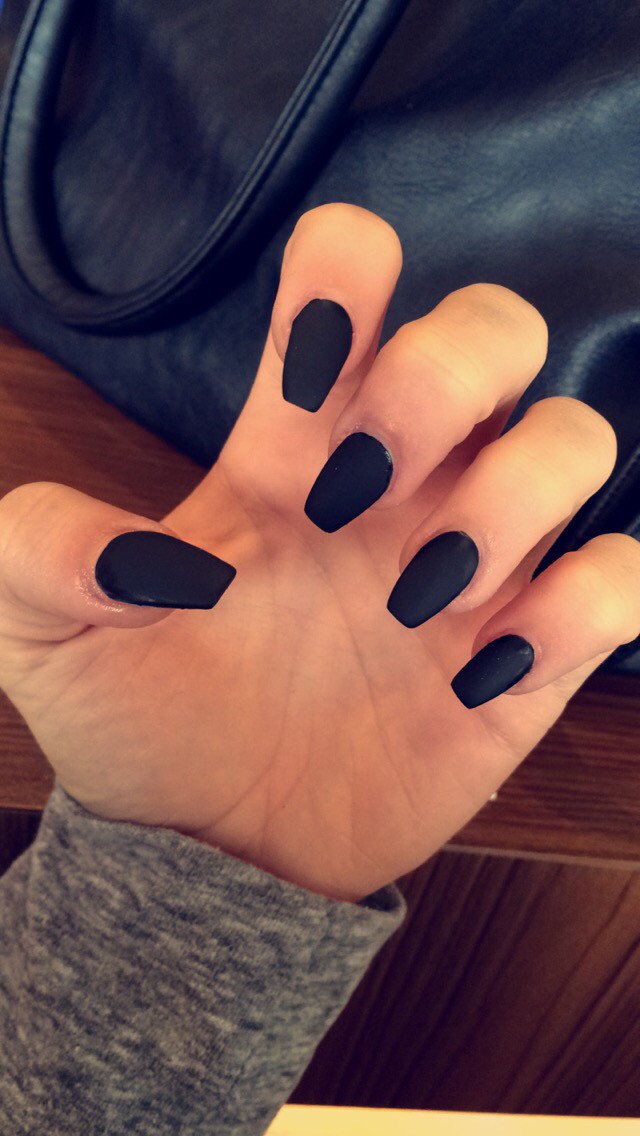 Mitternachtsmatte schwarze Nagellack | Brehn