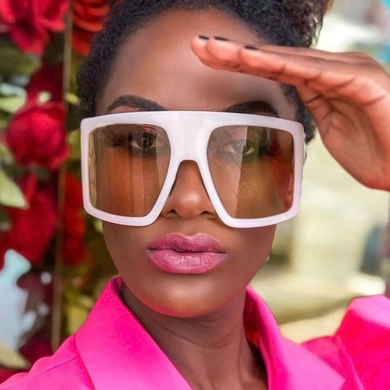 Damen oversized Sonnenbrille mit markantem Leopardenmuster Brehn