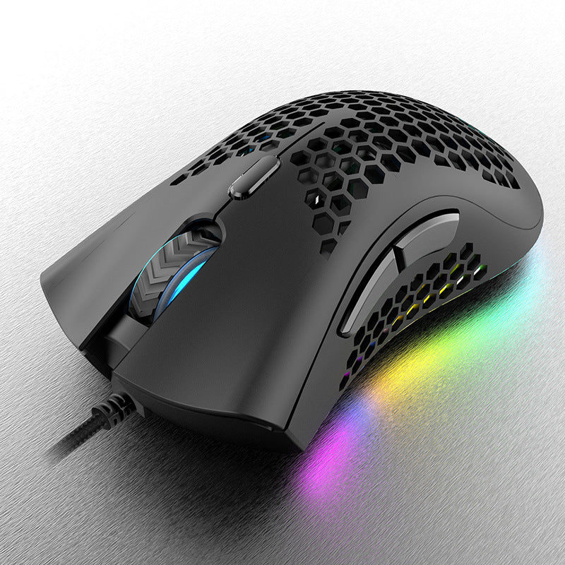 Leichte Gaming-Maus mit Honigwaben-Design Brehn