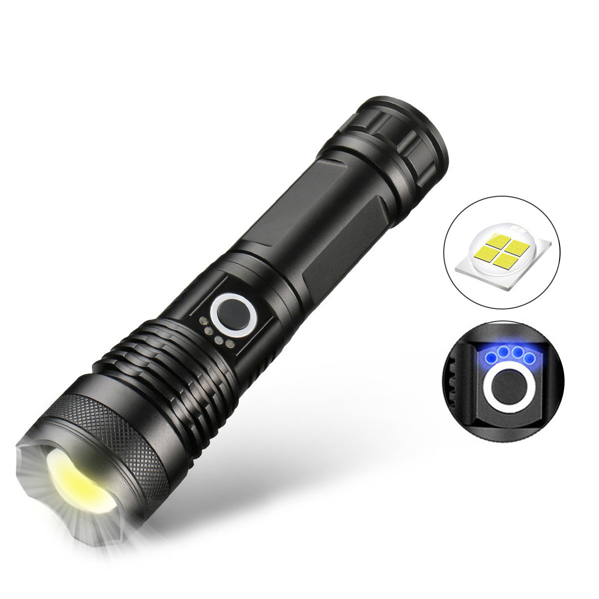 Brehn | LuxeBeam Hochleistungs-Taschenlampe | Superhelle, langlebige und wiederaufladbare Taschenlampe für jede Situation