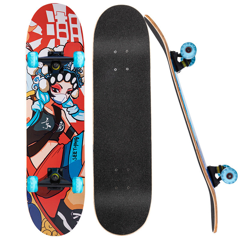 Stabiler Grafik-Skateboard Brehn