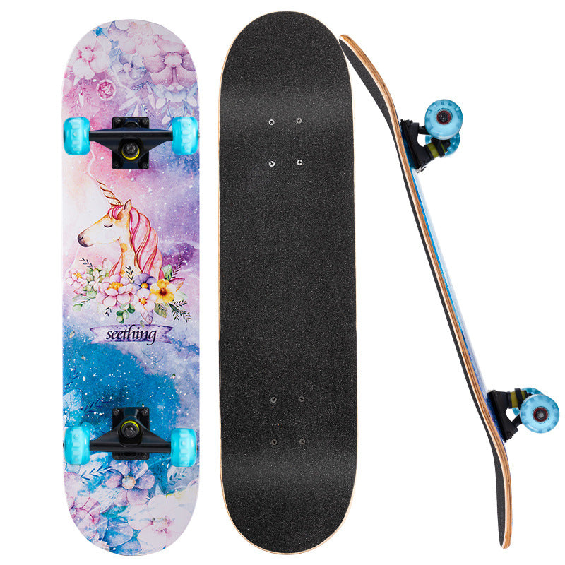 Stabiler Grafik-Skateboard Brehn