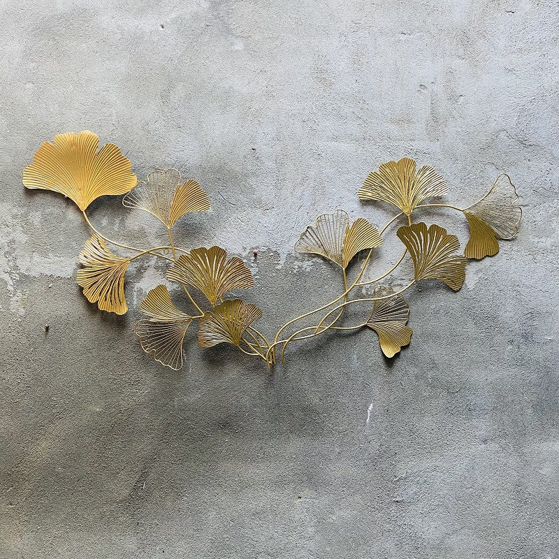 Dekorative Ginkgo Blatt Wand Skulptur Brehn