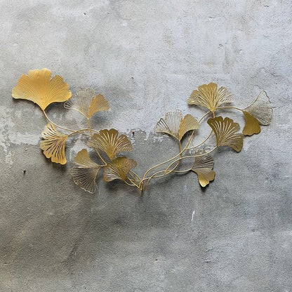 Dekorative Ginkgo Blatt Wand Skulptur Brehn