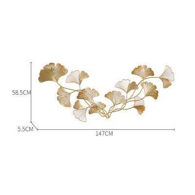 Dekorative Ginkgo Blatt Wand Skulptur Brehn