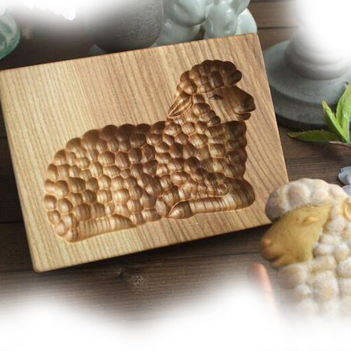 Keksausstecher-Set aus Holz | Gravierte Gebäckstempel | Lebkuchen- und Kekspresse