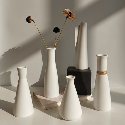Zeitgenössische geometrische Keramik Vase Brehn