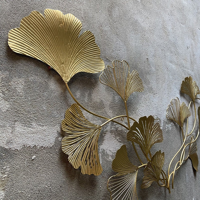 Dekorative Ginkgo Blatt Wand Skulptur Brehn