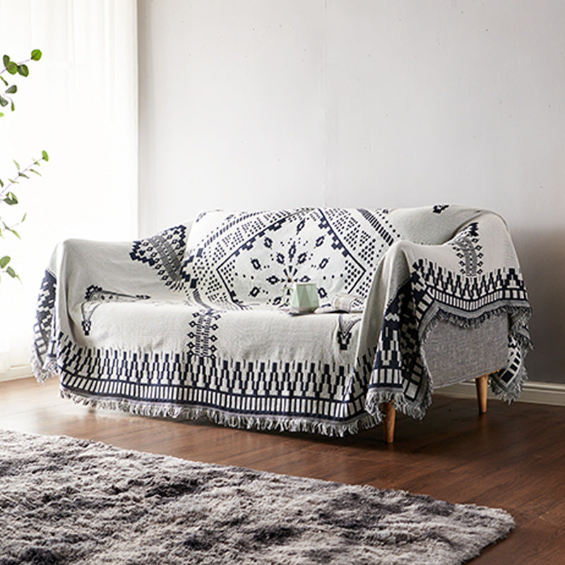 Bohemian Strickwurfdecken für Sofa Dekor