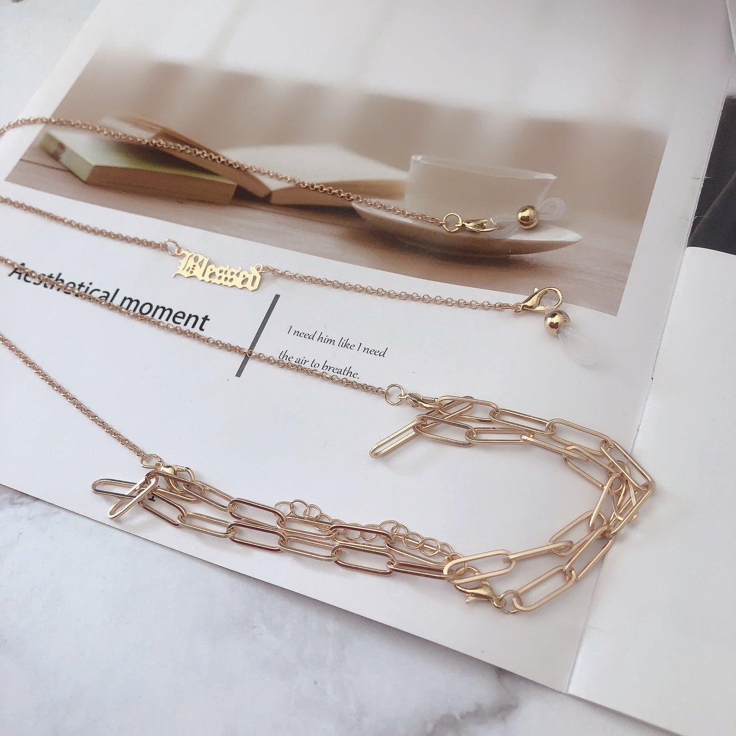 Trendy Link Brille Kette Brehn