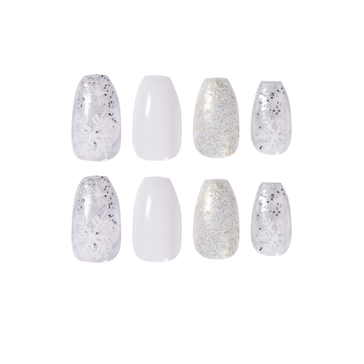 Glamouröse Nagelkunst mit Wintermotiv Brehn